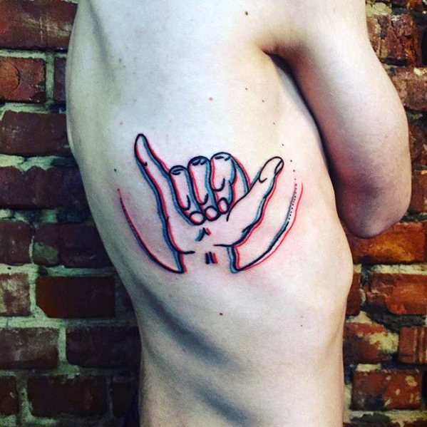 50 Glitch Tattoo Designs für Männer - Fehlfunktion Tinte Ideen  