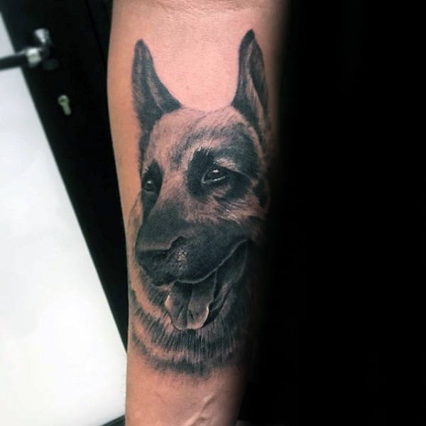 30 Deutscher Schäferhund Tattoo Designs für Männer - Hund Tinte Ideen  