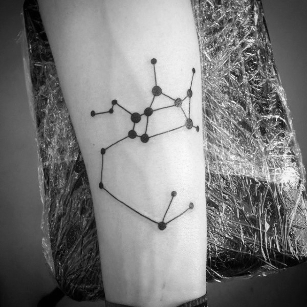 40 Konstellation Tattoos für Männer - Star Formation Designs  