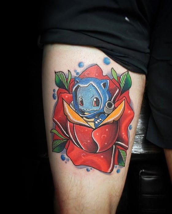 40 Blastoise Tattoo Designs für Männer - Pokemon Ink Ideas  