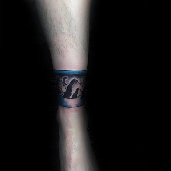 60 Knöchel Band Tattoos für Männer - Unterschenkel Design-Ideen  