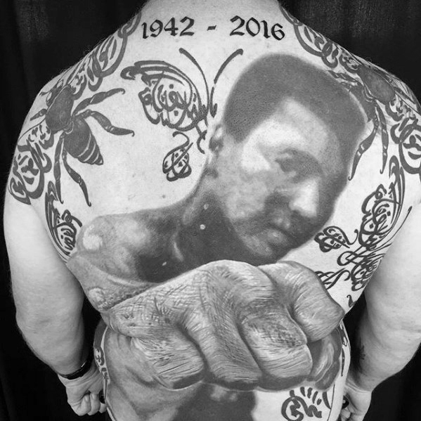 50 Muhammad Ali Tattoo Designs für Männer - Boxing Champion Ink Ideen  