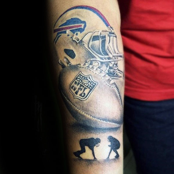 70 Fußball Tattoos für Männer - NFL Ink Design-Ideen  