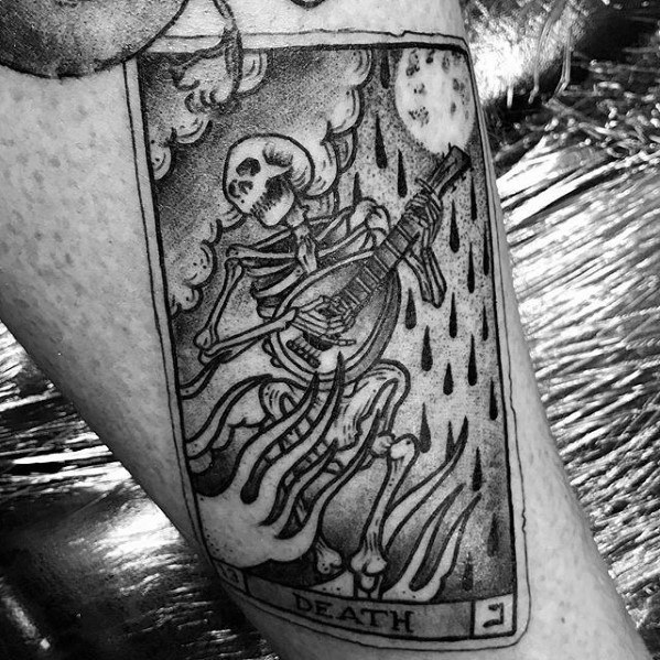 60 Tarot Tattoo Designs für Männer - Spielkarten-Tinten-Ideen  