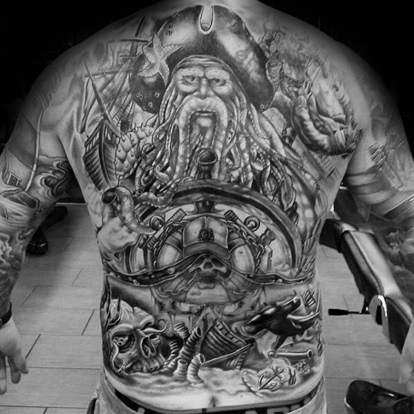 60 Davy Jones Tattoo Designs für Männer - Sailors Devil Ink Ideen  