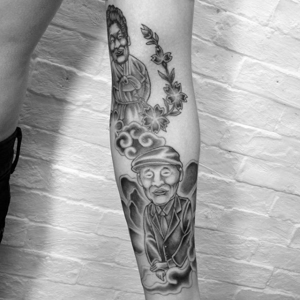 40 Opa Tattoos für Männer - Tribut-Tinte-Design-Ideen  