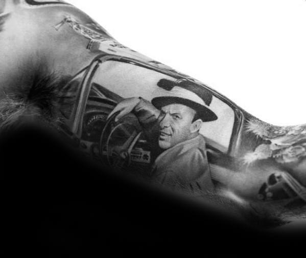 50 Frank Sinatra Tattoo Designs für Männer - Singer Ink Ideen  
