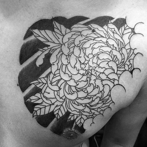 100 Chrysantheme Tattoo-Designs für Männer - Blumen-Tinte-Ideen  