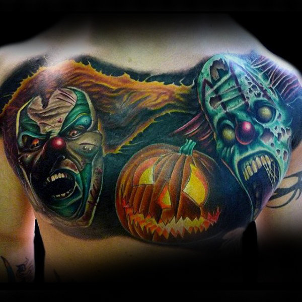 80 Halloween Tattoo Designs für Männer - Ghoulish Grandeur  