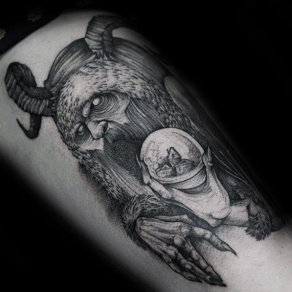 60 Krampus Tattoos für Männer - Dark Companion von St. Nicholas Design-Ideen  