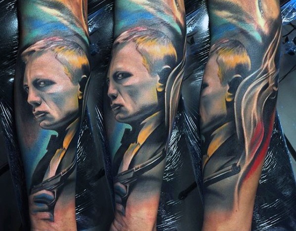 30 James Bond Tattoo Designs für Männer - 007 Tinte Ideen  