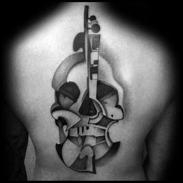 50 Violine Tattoo Designs für Männer - Musik Instrument Tinte Ideen  