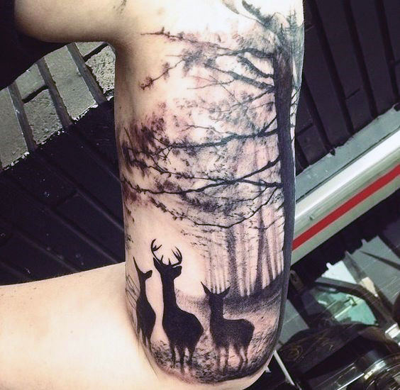 100 Natur Tattoos für Männer - Deep Great Outdoor Designs  