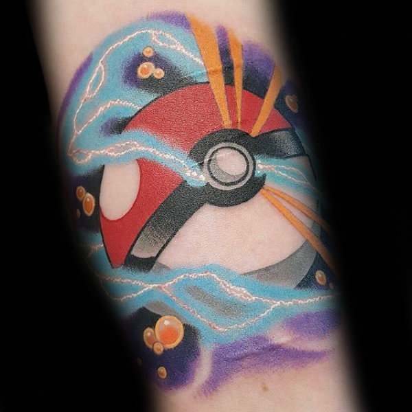 80 Pokemon Tattoos für Männer - Catch Cool Design-Ideen  