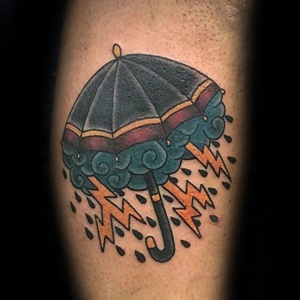 60 Gewitter Tattoo Designs für Männer - Wetter Tinte Ideen  