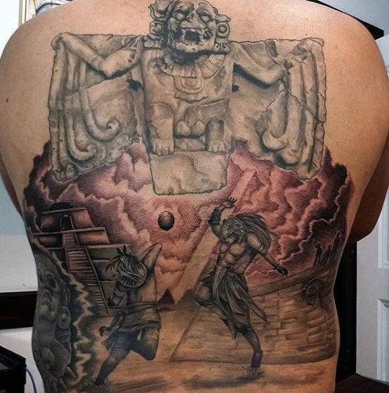 80 aztekische Tattoos für Männer - alte Stammes- und Krieger-Entwürfe  