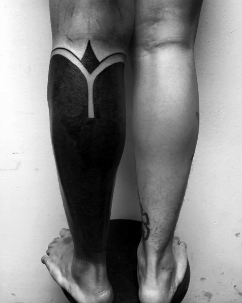 60 Blackout Tattoo Sleeve Designs für Männer - Solid Black Ink Ideen  