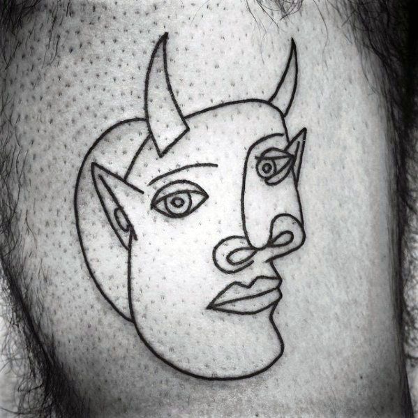 60 Pablo Picasso Tattoos für Männer - künstlerische Design-Ideen  