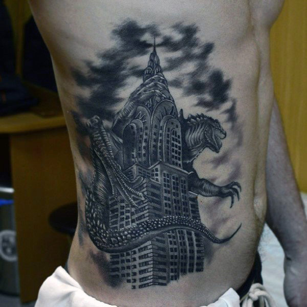 90 Building Tattoos für Männer - Architektur Ink Design-Ideen  