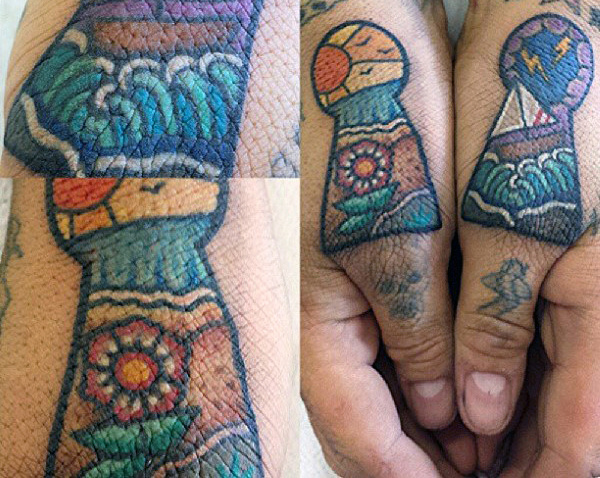 50 Schlüsselloch Tattoo-Designs für Männer - Manly Ink Ideen  