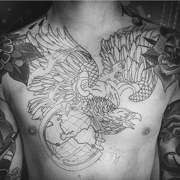 80 Globe Tattoo Designs für Männer - Traveller Ink Ideen  