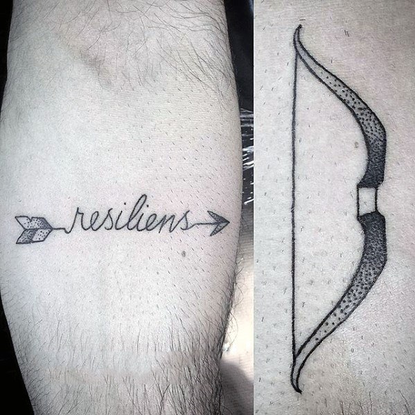 50 kleine Pfeil Tattoos für Männer - Manly Design-Ideen  