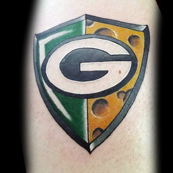 20 Green Bay Packers Tattoos für Männer - NFL-Tinten-Ideen  