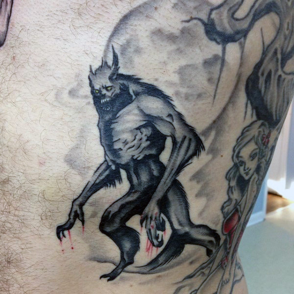 80 Werwolf Tattoo-Designs für Männer - Vollmond Folklore  
