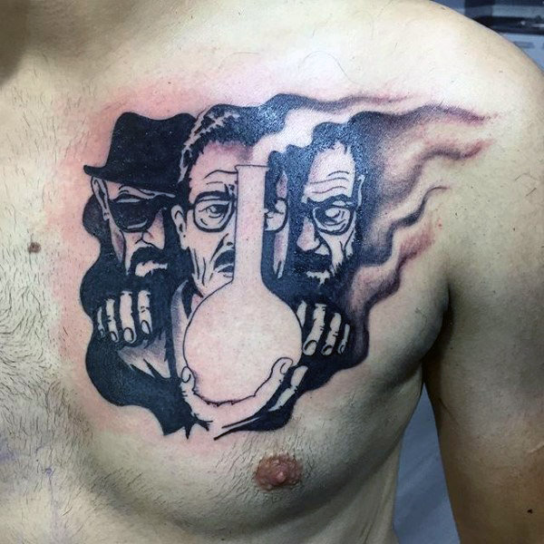 50 Breaking Bad Tattoo Designs für Männer - Walter White Ink Ideen  