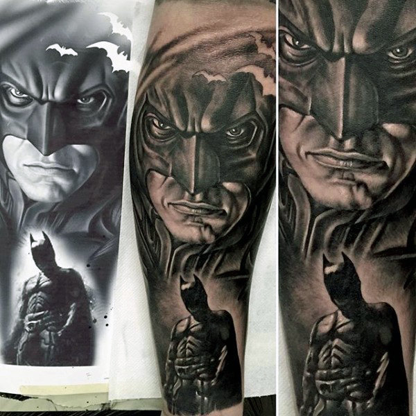 100 Batman Tattoos für Männer - Superhelden-Tinte Designs  