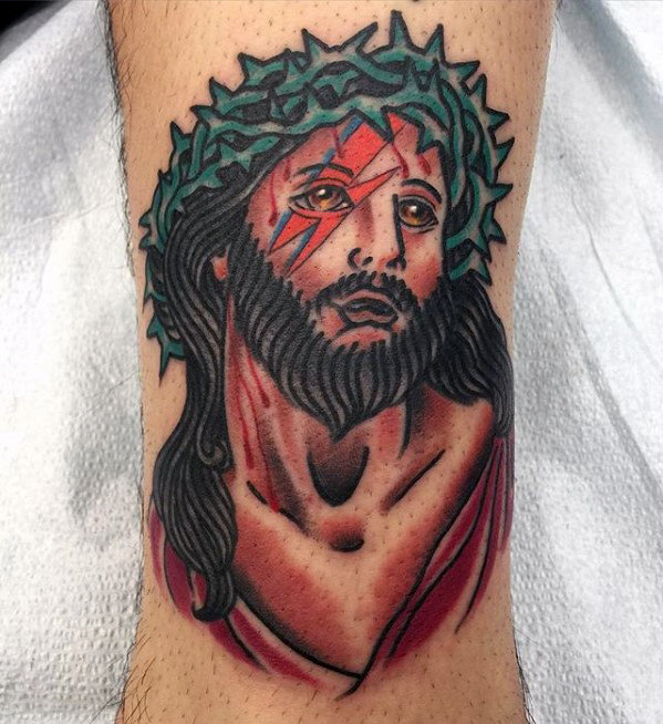 50 traditionelle Jesus Tattoo Designs für Männer - Christus Tinte Ideen  
