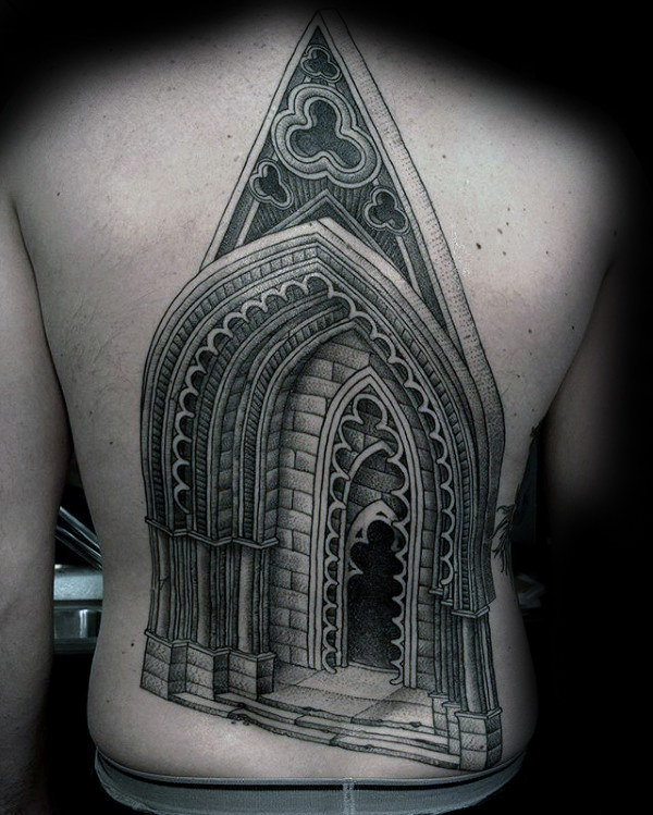 90 Building Tattoos für Männer - Architektur Ink Design-Ideen  