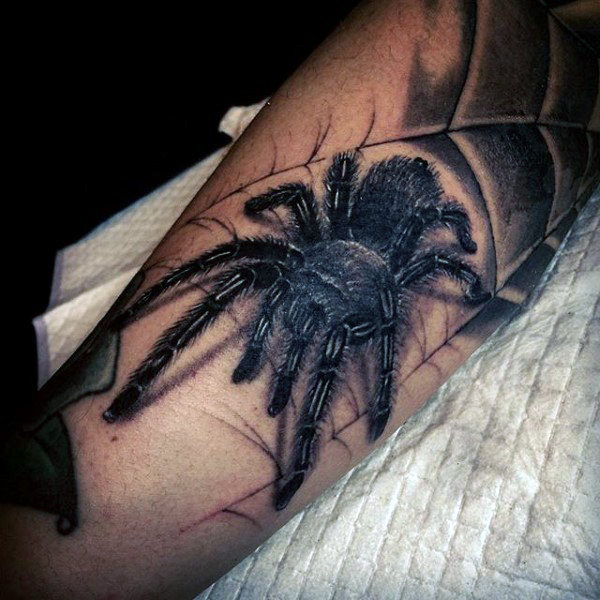 100 Spider Tattoos für Männer - ein Netz von Manly Designs  