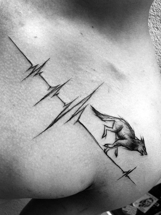 50 kleine Brust Tattoos für Jungs - Masculine Ink Design-Ideen  