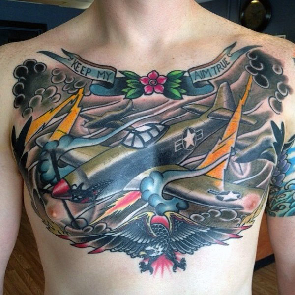 70 Air Force Tattoos für Männer - USAF Design-Ideen  