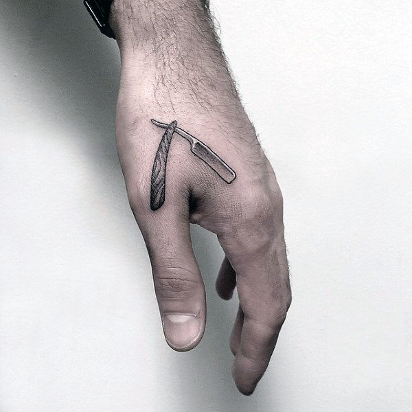 80 Rasiermesser Tattoo Designs für Männer - scharfe Tinte Ideen  