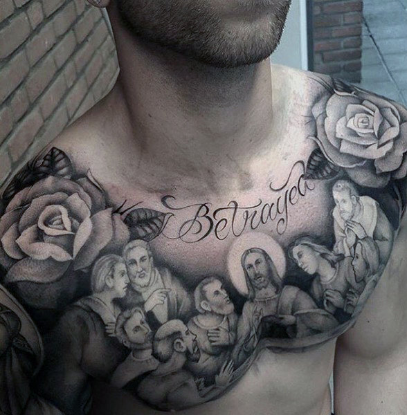 100 Jesus Tattoos für Männer - Cool Savior Ink Design-Ideen  