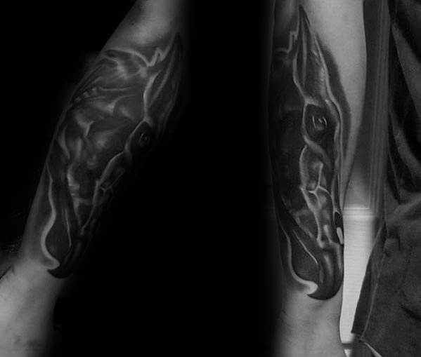 30 Thestral Tattoo Designs für Männer - Harry Potter Tinte Ideen  