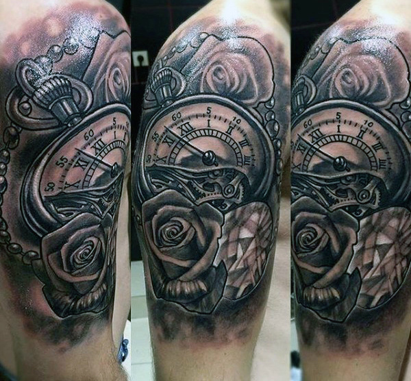 80 Uhr Tattoo Designs für Männer - Timeless Ink Ideas  