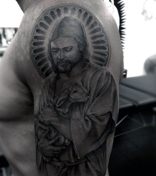 100 christliche Tattoos für Männer - männliche spirituelle Designs  