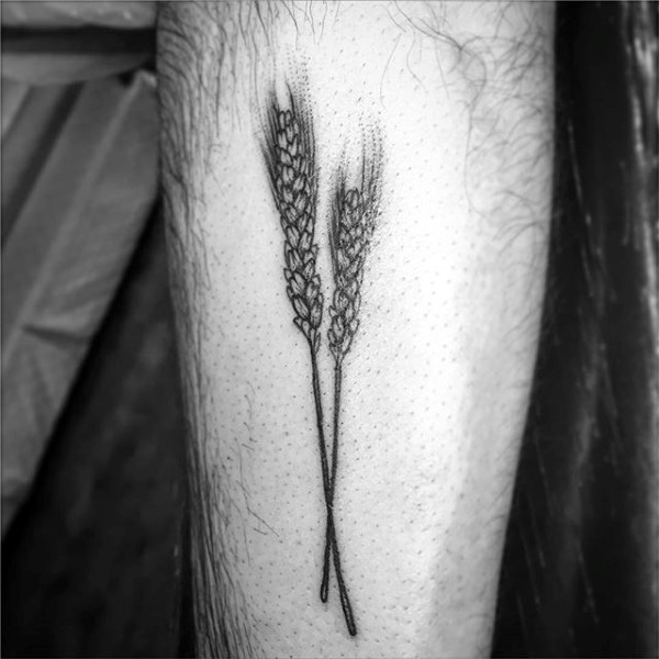 50 Weizen Tattoo Designs für Männer - Cool Crop Ink Ideen  