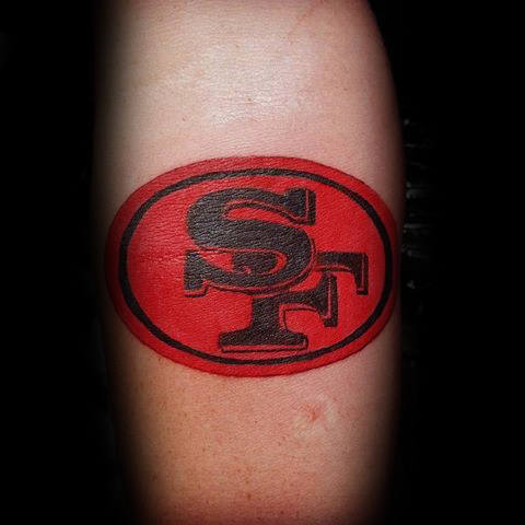 50 San Francisco 49ers Tattoos für Männer - Fußball-Design-Ideen  