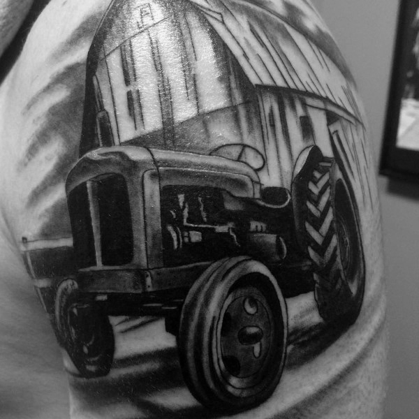 60 Landwirtschaft Tattoos für Männer - Landwirtschaft Design-Ideen  