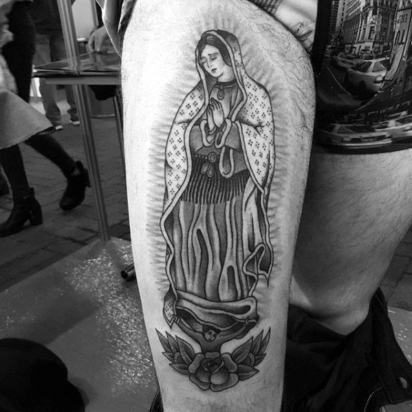 50 Guadalupe Tattoo-Designs für Männer - Jungfrau Maria Tinte Ideen  
