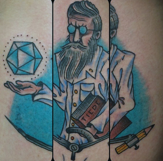 Top 100 der besten Wissenschaft Tattoos für Männer - Manly Design-Ideen  
