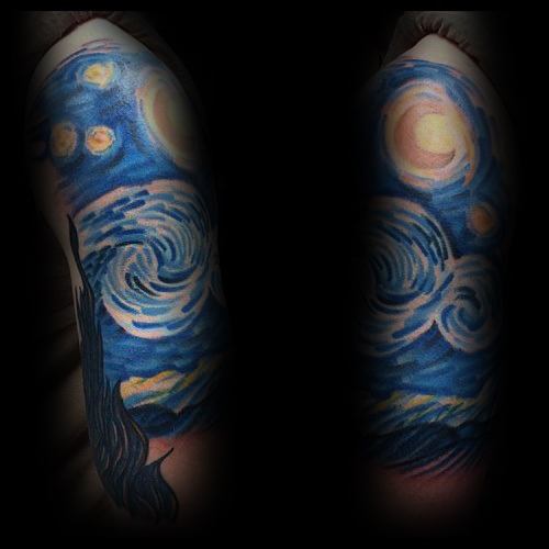 50 Vincent Van Gogh Tattoo-Designs für Männer - künstlerische Ideen  