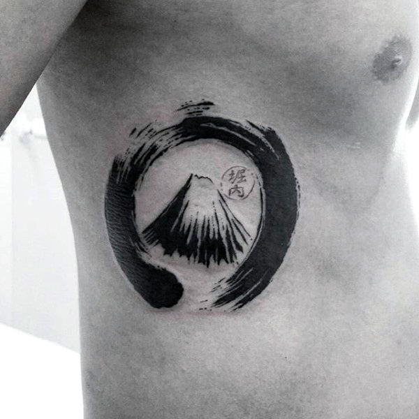 60 Enso Tattoo Designs für Männer - Zen japanische Tinte Ideen  