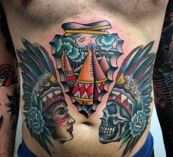 Top 100 besten Bauch Tattoos für Männer männliche Ideen Mann