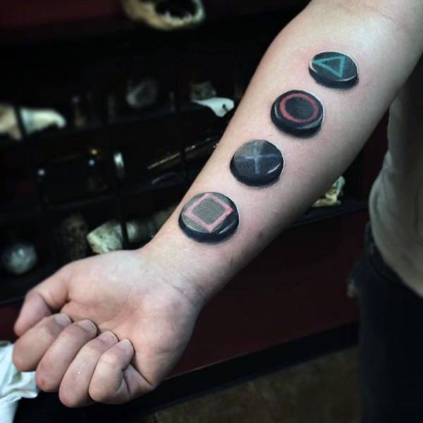 100 Videospiel Tattoos für Männer - Gamer Ink Designs  