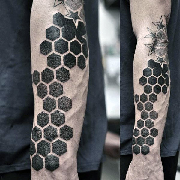 100 Dotwork Tattoo Designs für Männer - komplizierte Muster Tinte Ideen  